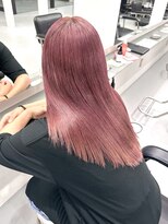 リムレスバイサンク 万代 新潟駅(LIMLESS by cinq) ダブルカラーケアブリーチピンクベージュカラーワンホンレイヤー