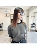 【lufun 森下】髪質改善ストレート×ぱつっとロブ　20代30代姫路