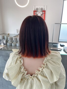 シーン(scene) オレンジインナーボブ