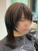 ユー イケブクロ(u Ikebukuro)&nbsp;アンブレラカラー/ウルフカット/グレー