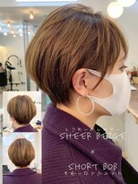 コンティロミー(CONTI ROMMY.) 20代~50代☆マッシュボブ前髪ありくびれヘアマロンベージュ