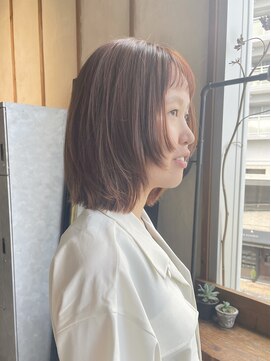 ドゥーア 代官山(Door) #顔まわりレイヤー#ウルフボブ#レイヤーボブ#オン眉ボブ