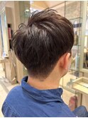 ビジネスヘアーメンズカット眉カット