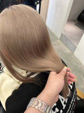 ヴィンスジオ 岐阜駅南(vince gio) 髪質改善/ミルクティーベージュ/
