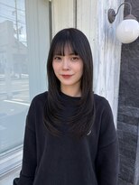 ヴィオラカラー(VIOLLA COLOR)&nbsp;暗髪ロング×フェイスレイヤー/小倉