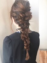 アレンヘアー 阪神尼崎店(ALLEN hair)&nbsp;編み込みアレンジダウンアレンジ編みおろし