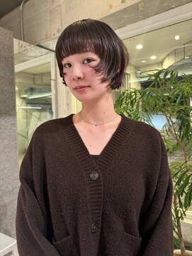 ダブ アオヤマ(DaB AOYAMA) 顔まわりレイヤーショートボブカット顔まわりカットレイヤーボブ