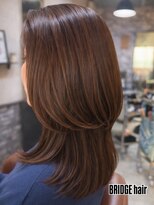 ブリッジ ヘアー(BRIDGE hair) ミディアムおとなレイヤー
