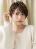 ハンサムショート/刈り上げショート/スモーキーカラー/30代e