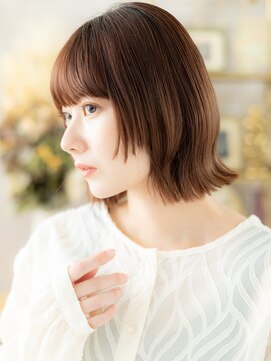 カバーヘア ブリス 北浦和(COVER HAIR bliss) ぱっつんブリーチなしモカブラウンシャギーウルフc8北浦和20代