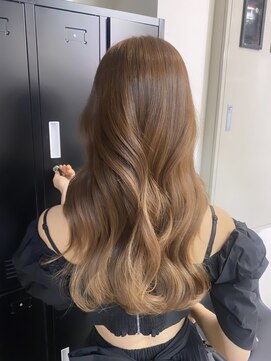 ペレ 原宿(PELE) ダークパープルナチュラルショート夏のヘアアレンジ原宿