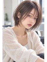 フレイムス ヘアアンドリラックス 大宮東口店(Frames)&nbsp;ショートボブ髪型20代30代40代50代前髪あり前髪なし面長丸顔大宮