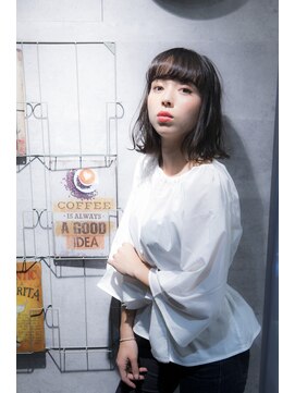 ミエルヘアーエスト 新宿店(mielhair est) ☆外ハネワイドバングボブ☆