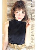 30代・40代に人気ワンカールボブで大人可愛く決まる