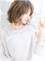 モッズヘア 越谷(mod's hair)&nbsp;色っぽフェミニン♪くせ毛風無造作ふわミディf越谷20代30代40代!