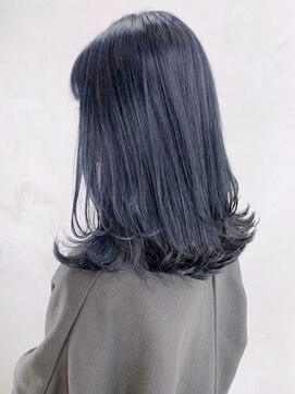 アイティーバイアルバム 松戸店(IT by ALBUM) ブルージュミディ_ミニウルフテラコッタくすみブルー_ba327442