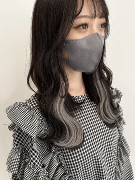 アース コアフュールボーテ 長岡店(EARTH coiffure beaute) グレージュインナーカラーエクステ