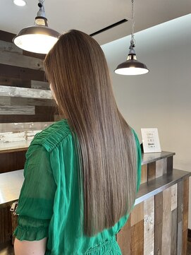 サンタフェ 名駅店(Santa'Fe) Santa'Fe式脱白髪染め白髪ぼかしカラー/ロング/名古屋