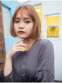 ハイトーンの柔らかいボブ