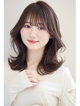 ミンクス渋谷スマートサロン(MINX shibuya smart salon) エアリーロング 美髪 ピンクブラウン 切りっぱなしボブ