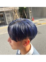 クリーブ 池袋(creeb)&nbsp;ネイビーブルー、メンズセンターパート、池袋