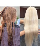 スタニング 渋谷(STUNNING.) レイヤー/ボブ/ケアブリーチ/ダブルカラー/ハイトーン【修】