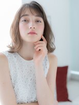 アルバハナレ 横浜(αlba HANARE)&nbsp;関内/髪質改善/カーキベージュ×くびれ外ハネセミディk