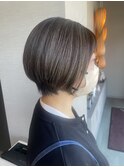ナチュラルハイライト×丸みショート