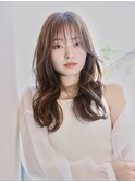 シースルーバング/ひし形レイヤー/デジタルパーマ/新百合ヶ丘