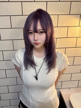 ベレーザ 渋谷(BELEZA) 16569ブリーチダブルカラーハッシュカットルーツカラーエクステ