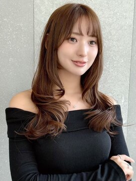 レーヴバイロンド 仙台(Reve by Lond) 大人ガーリーミディアムレイヤーカット髪質改善前髪カット仙台