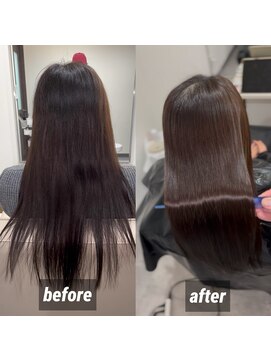 ホワイト(WHITE) みんなが2度見してしまう髪質改善ストレート〇