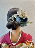 【卒業式ヘアセット】結婚式/銀座/ショートボブ/和装/アレンジ