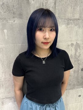 ワンズオゼ 渋谷(ONE's oze) ハイトーン/ダブルカラー/大人ガーリー/ダークアッシュ/似合わせ