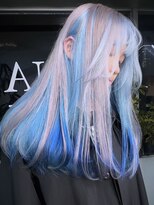 イエナ 渋谷(IENA) ダークブルーペールベージュケアブリーチヘーゼルベージュカラー