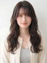 ブロッサム 東武練馬店(Blossom)&nbsp;ゆるふわロングパーマ小顔カット透明感グレージュロング秋カラー