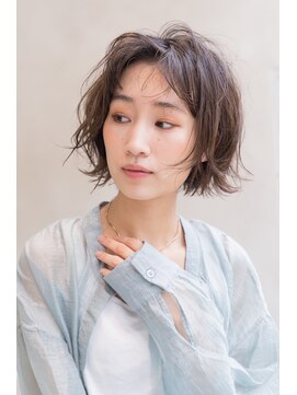 エイミー(Aimee) Aimee 町田 かきあげパーマ×アッシュベージュ