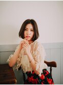 愛され外国人風ボブ/20代/30代/40代/50代/倉敷/白楽町