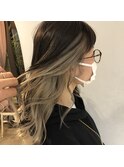 インナーカラー ホワイトベージュ