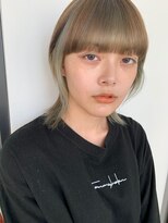 アンドスタイル(&style)&nbsp;【大名店　江藤】ライムグリーン　ケアブリーチカラー