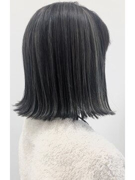 ヘアポジション 大曲北店 HAIR Position 透明感◎アッシュグレー／外ハネBOB