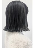 透明感◎アッシュグレー/外ハネBOB