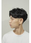 メンズかき上げニュアンスマッシュサイドパート韓国マッシュ