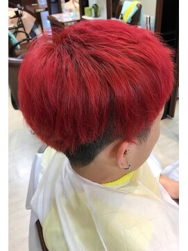 エヌプラス(N+) メンズヘアフェザーパーマサーフカール刈り上げセンターパート