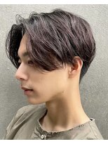 バイフィフス 原宿/表参道(by fifth)&nbsp;センターパート/ニュアンスパーマ/ツーブロ刈り上げ