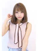 20代30代40代毛先ワンカールショコラベージュ