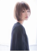 大人レイヤーボブ/白髪活かし/ヌーディー/30～60代にお勧め