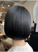 最高の質感黒髪ボブ