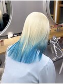 ホワイトブロンド×ブルー　　久保山担当