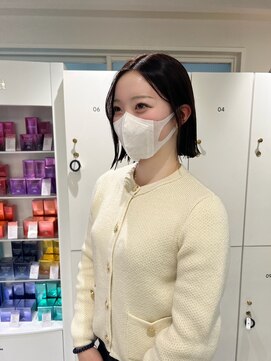 オーシャン(Ocean) 【OceanHair&Life田中愛梨】透明感！暗髪女子！切りっぱライン